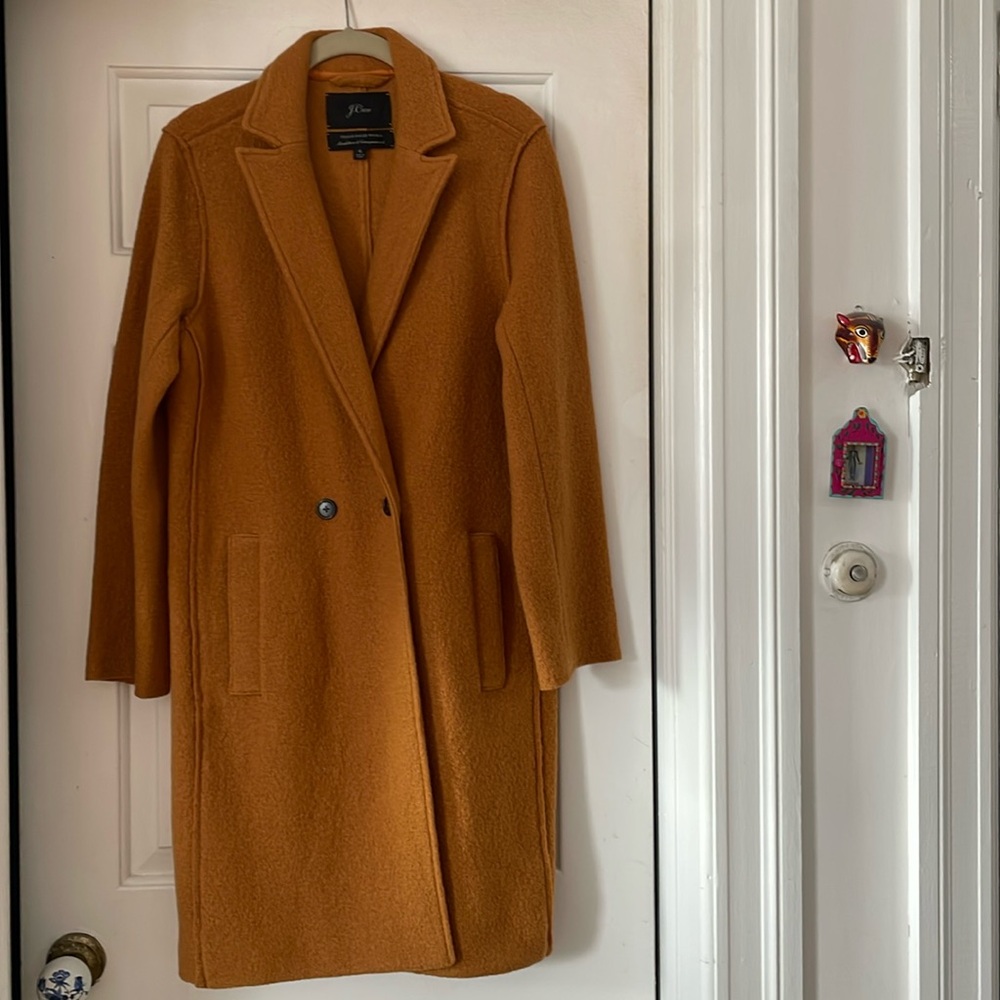 Jcrew Daphne Italian Boiled Wool Coat